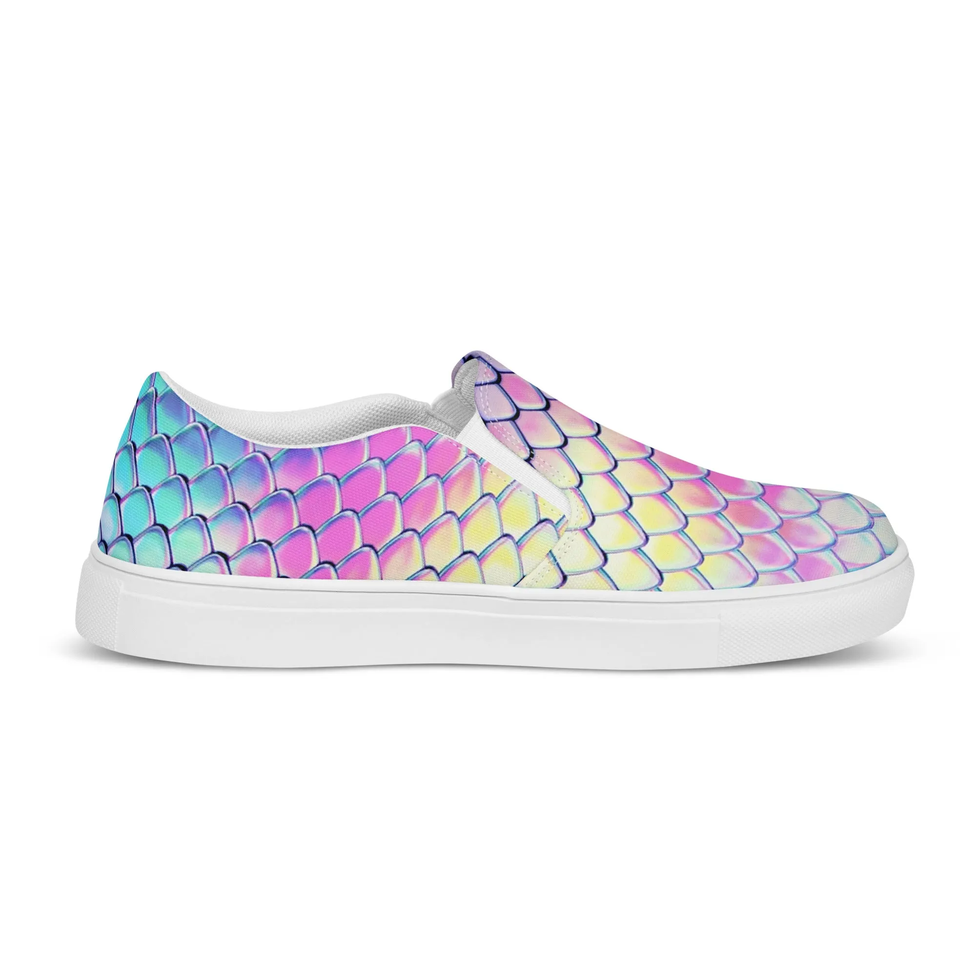 Women’s slip-on canvas shoes - Dragon Holographic SG015