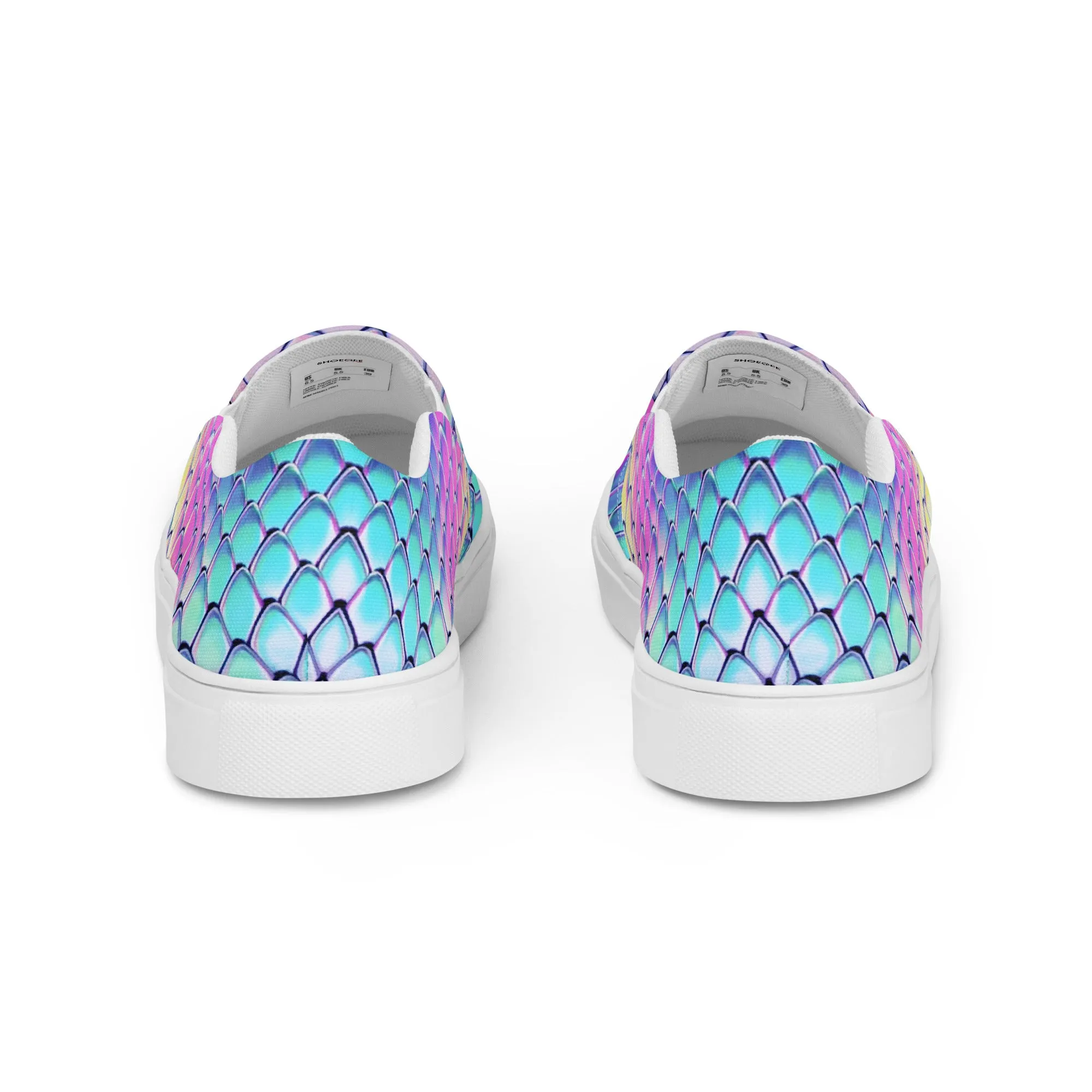 Women’s slip-on canvas shoes - Dragon Holographic SG015