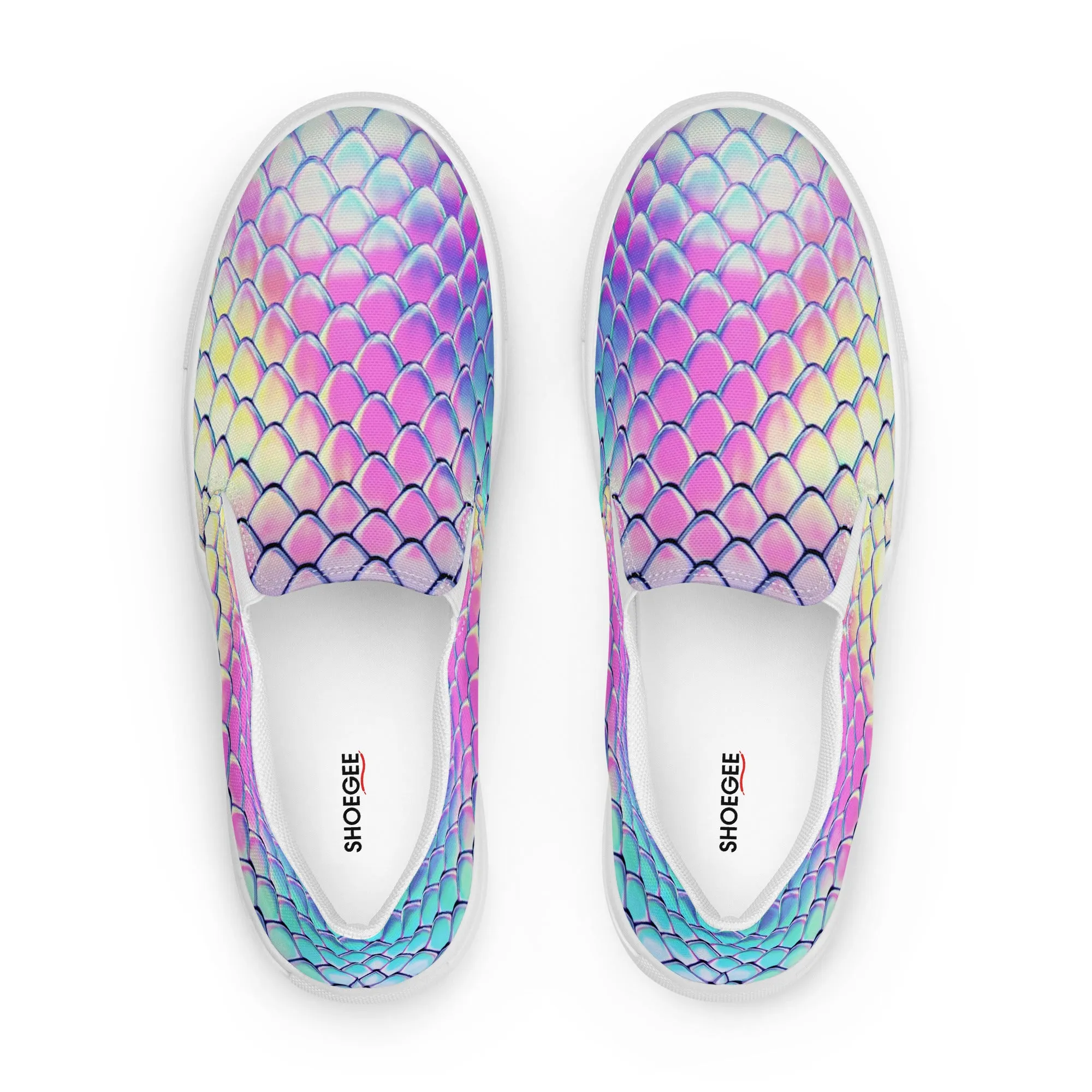Women’s slip-on canvas shoes - Dragon Holographic SG015