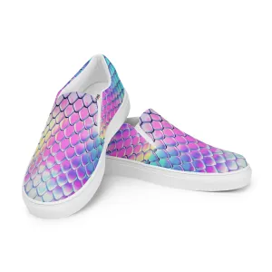 Women’s slip-on canvas shoes - Dragon Holographic SG015