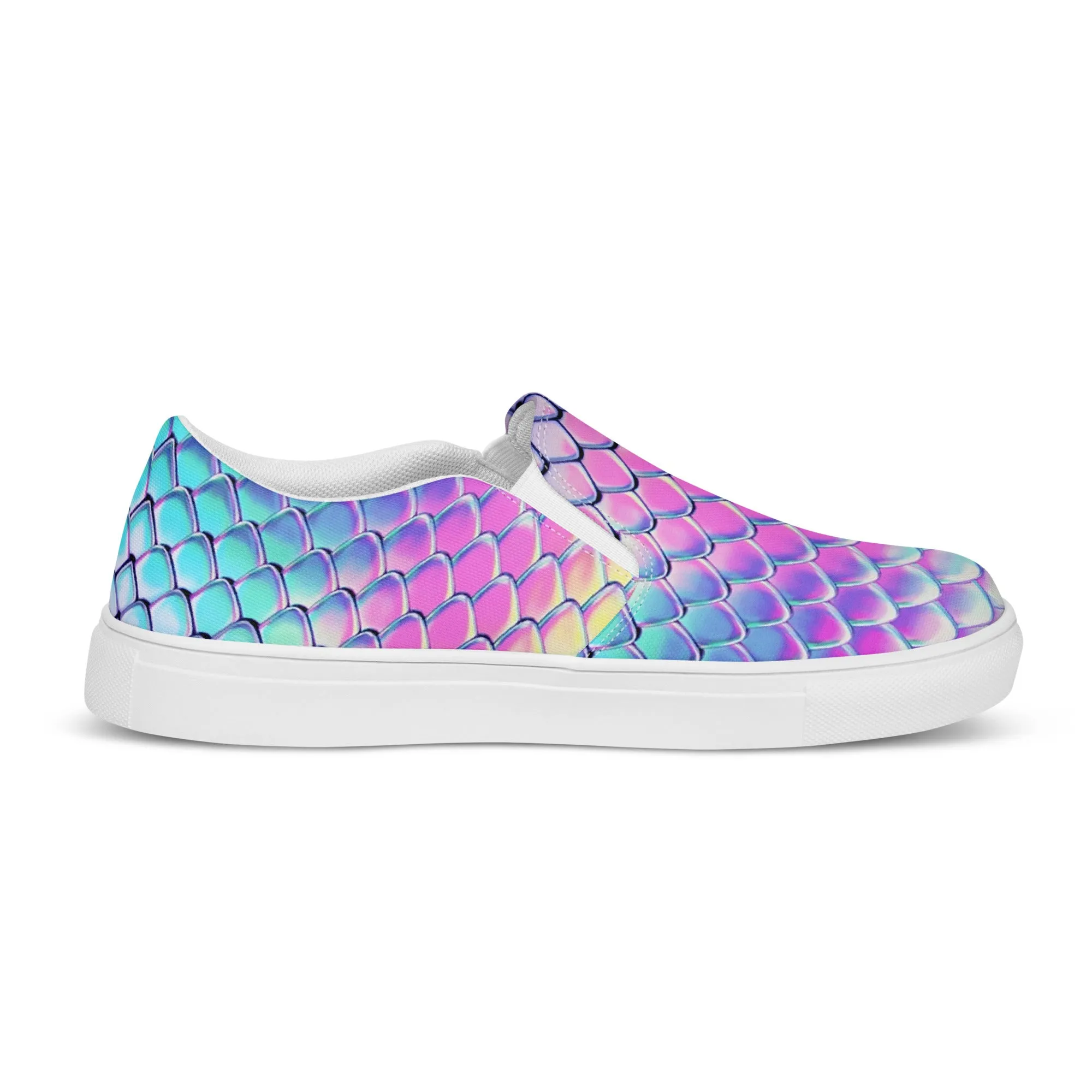 Women’s slip-on canvas shoes - Dragon Holographic SG015