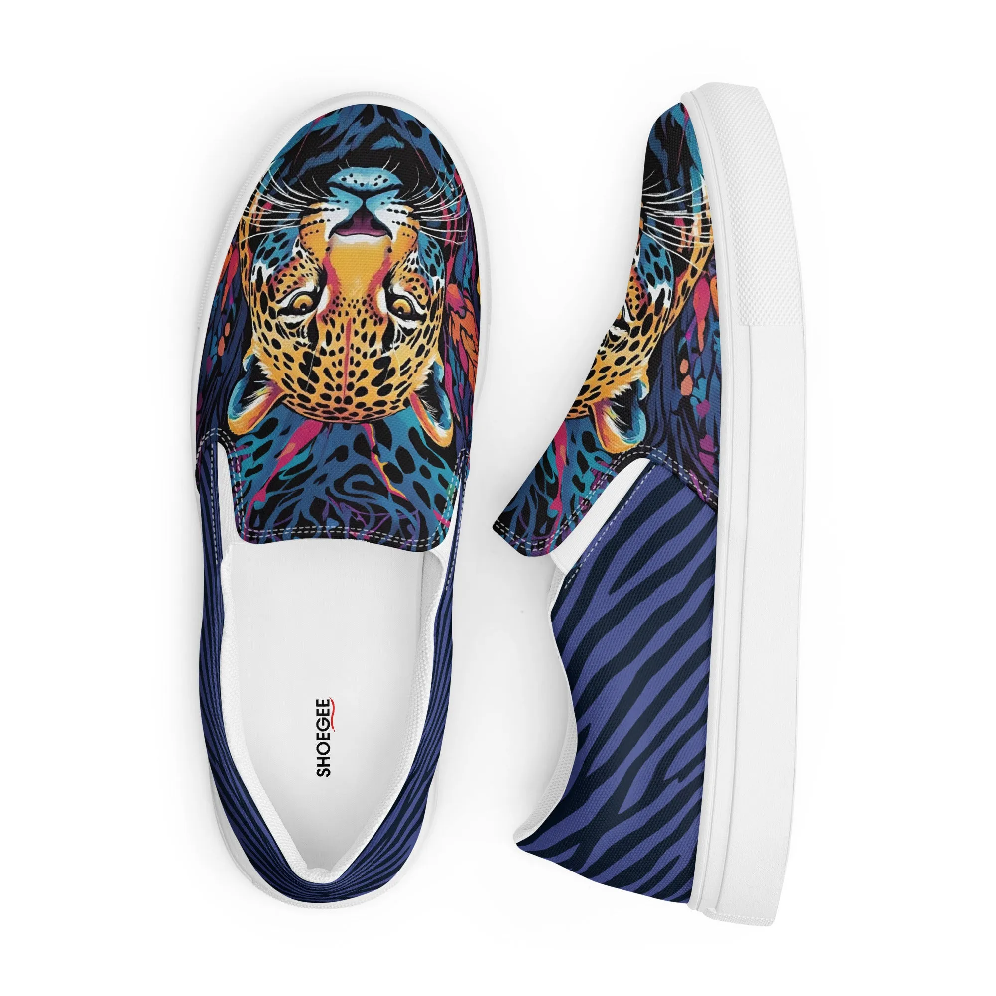 Women’s slip-on canvas shoes - Leopard SG002