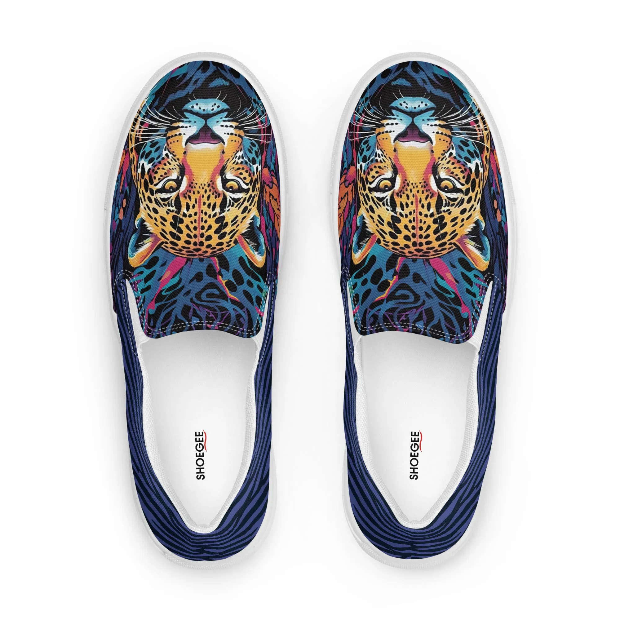 Women’s slip-on canvas shoes - Leopard SG002