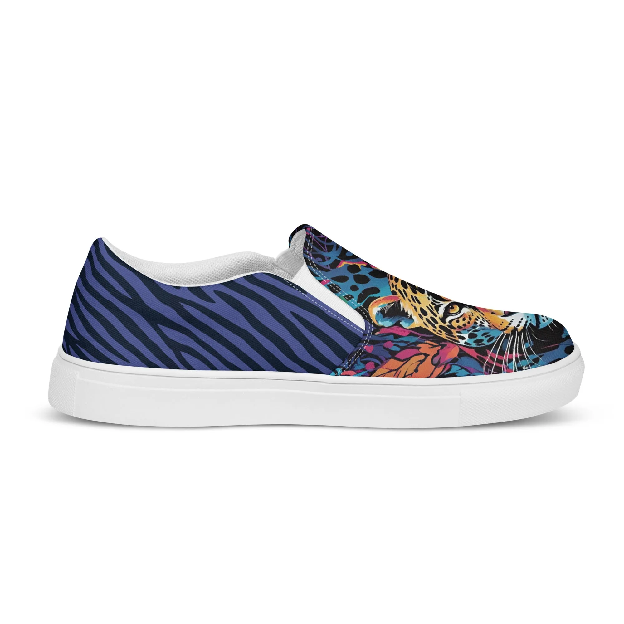 Women’s slip-on canvas shoes - Leopard SG002