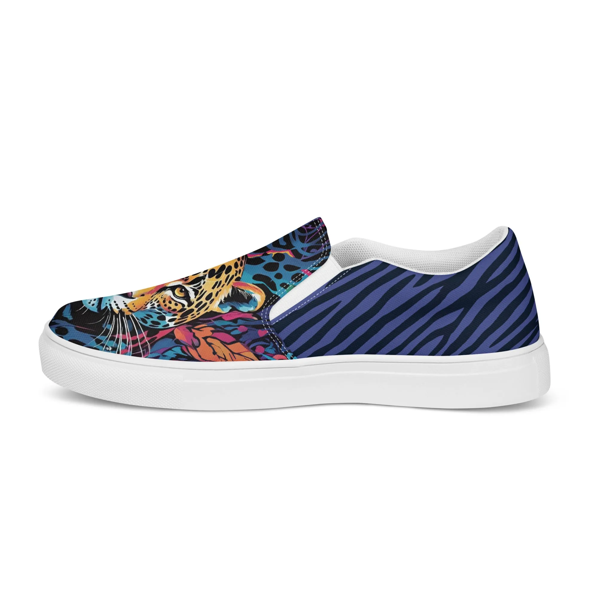 Women’s slip-on canvas shoes - Leopard SG002