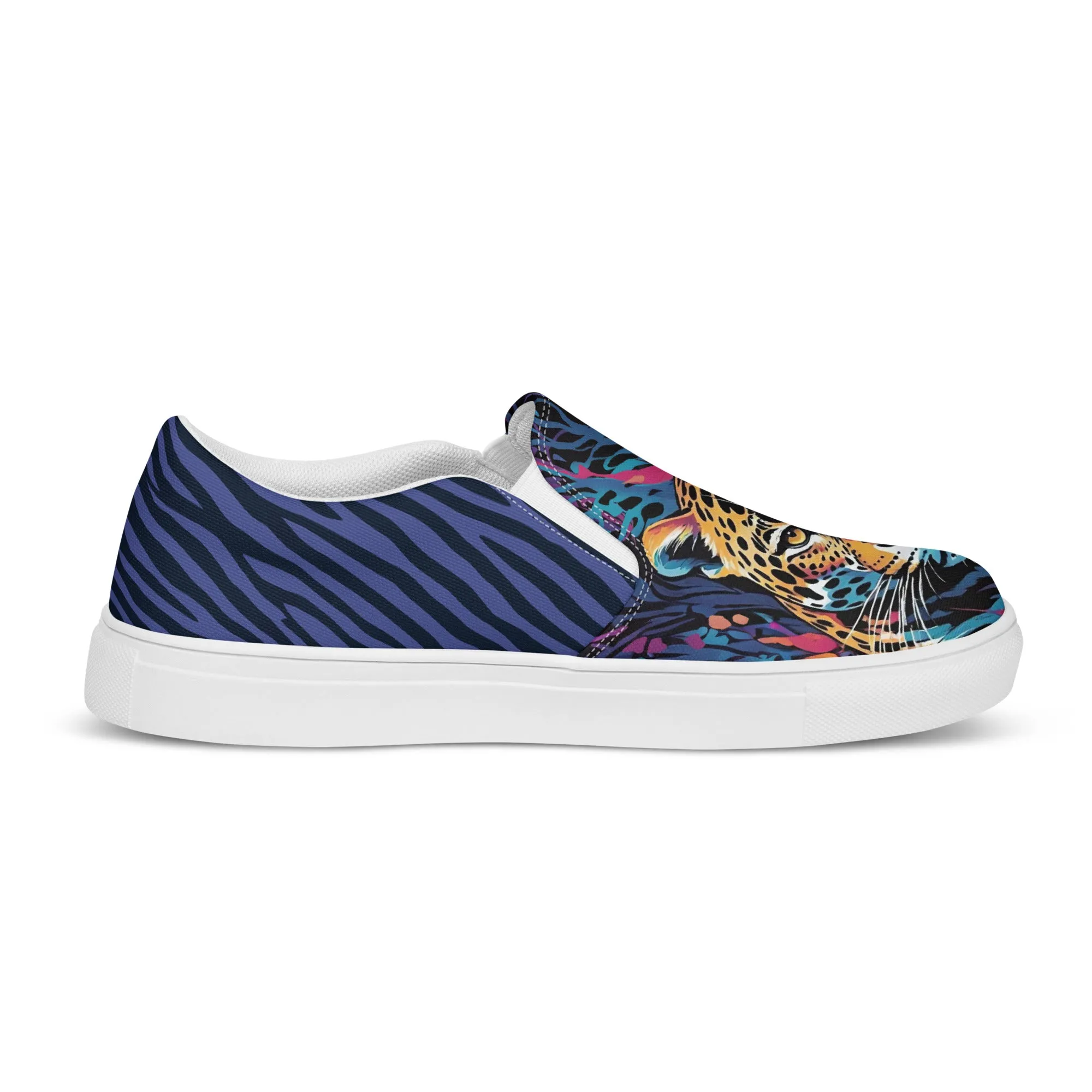 Women’s slip-on canvas shoes - Leopard SG002