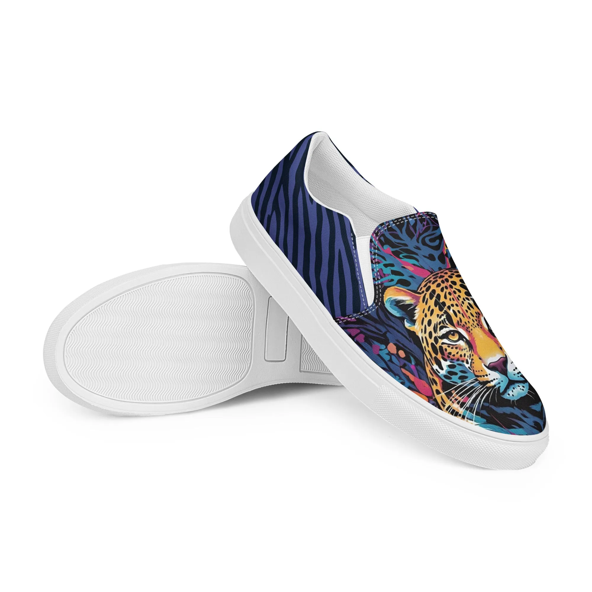 Women’s slip-on canvas shoes - Leopard SG002