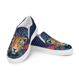 Women’s slip-on canvas shoes - Leopard SG002