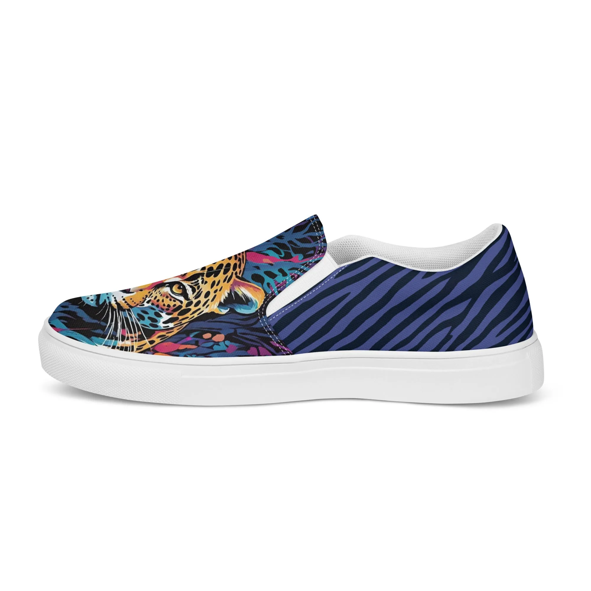 Women’s slip-on canvas shoes - Leopard SG002