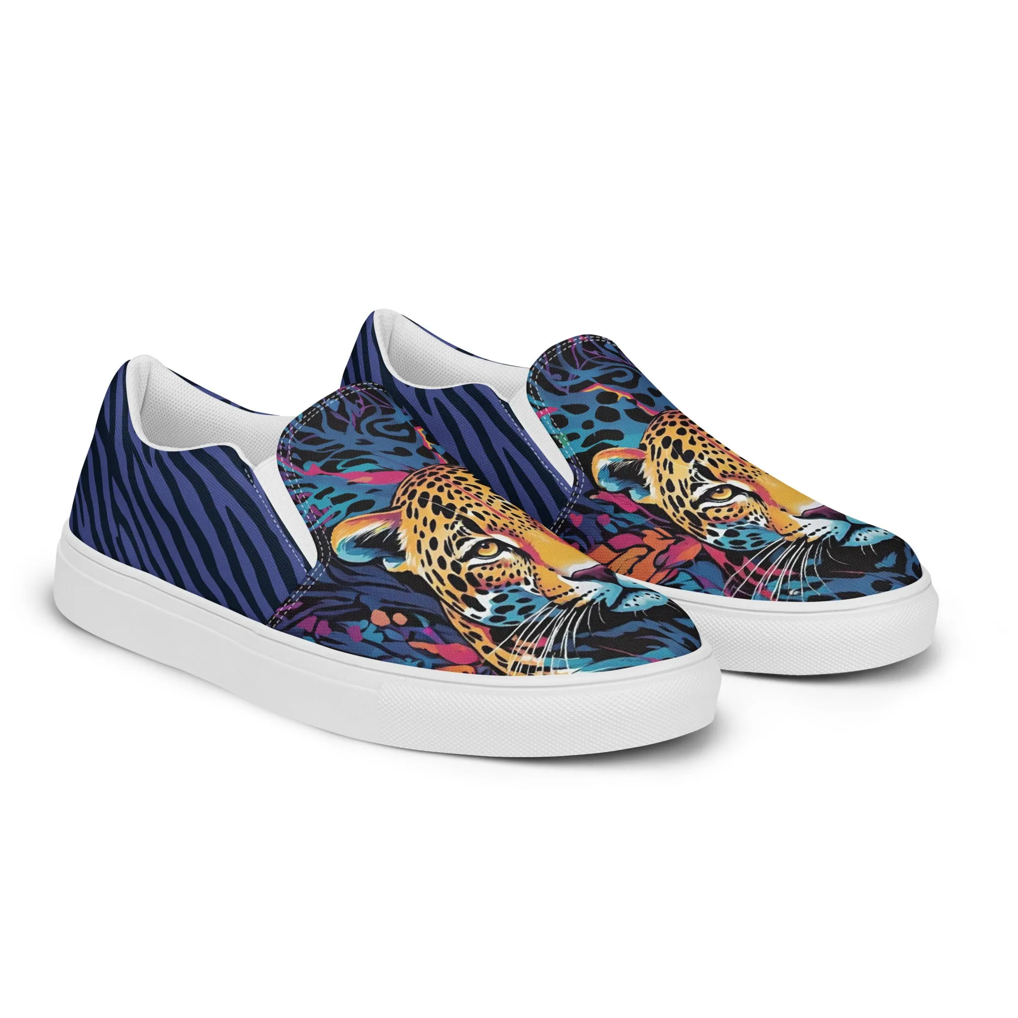 Women’s slip-on canvas shoes - Leopard SG002