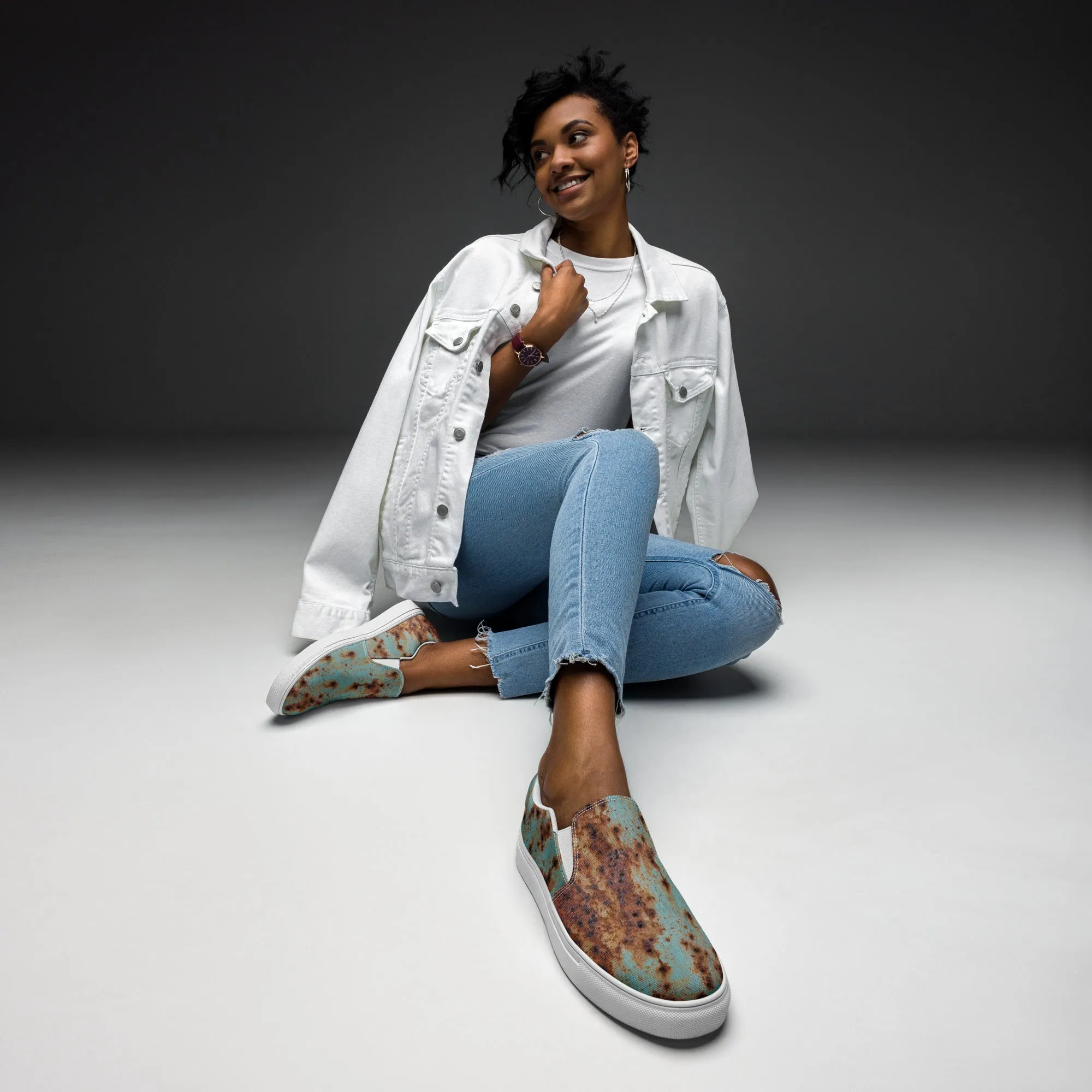Women’s slip-on canvas shoes - Metal SG006