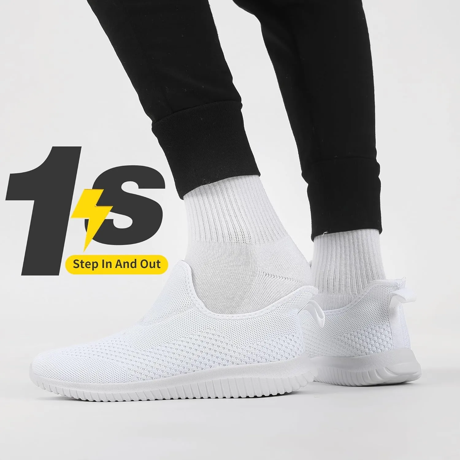 Women's Slip On Comfort Walking Shoes Ultra Lightweight Breathable Running Tennis Athletic Gym Workout Non Slip Athletic Fashion Sneakers
