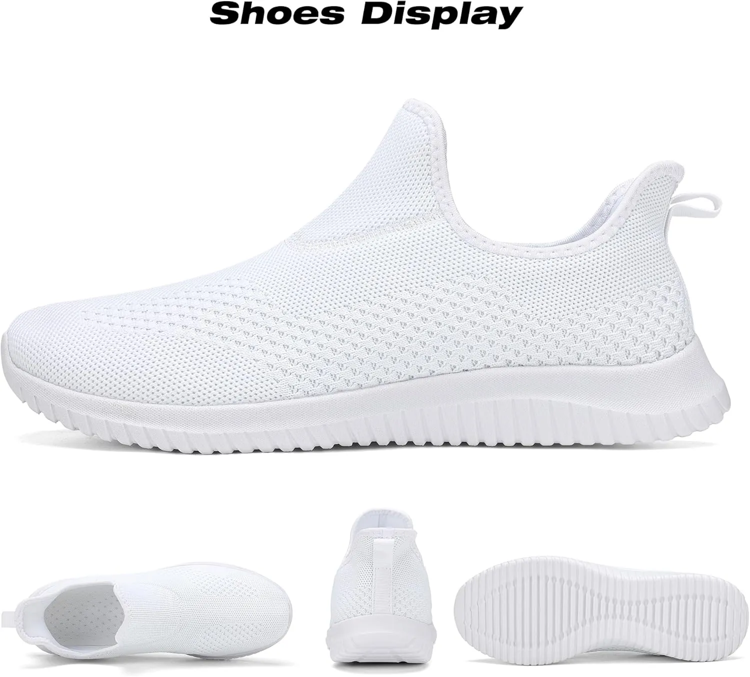 Women's Slip On Comfort Walking Shoes Ultra Lightweight Breathable Running Tennis Athletic Gym Workout Non Slip Athletic Fashion Sneakers