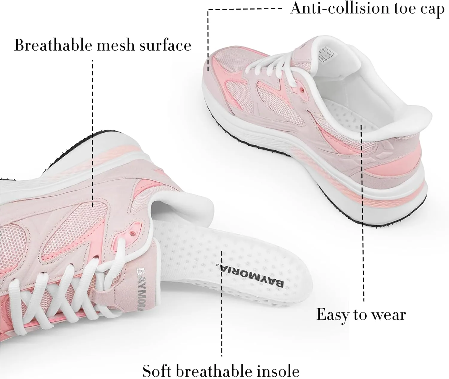 Women’s Slip On Retro Shoes Breathable Mesh Lightweight Tennis Sneakers for Athletic Walking Gym Workout