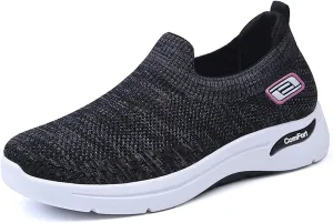 Womens Slip On Running Shoes Gym Workout Shoes Fashion Sneakers Athletic Tennis Sports Shoe Lightweight Breathable Fashion Casual Athletic Workout Walking Sneaker