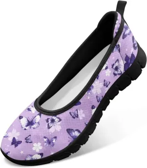 Women's Slip On Sneakers, Everyday Mesh Shoes, Non Slip Sole & Breathable Mesh, Lightweight & All-Day Comfort Black Sole