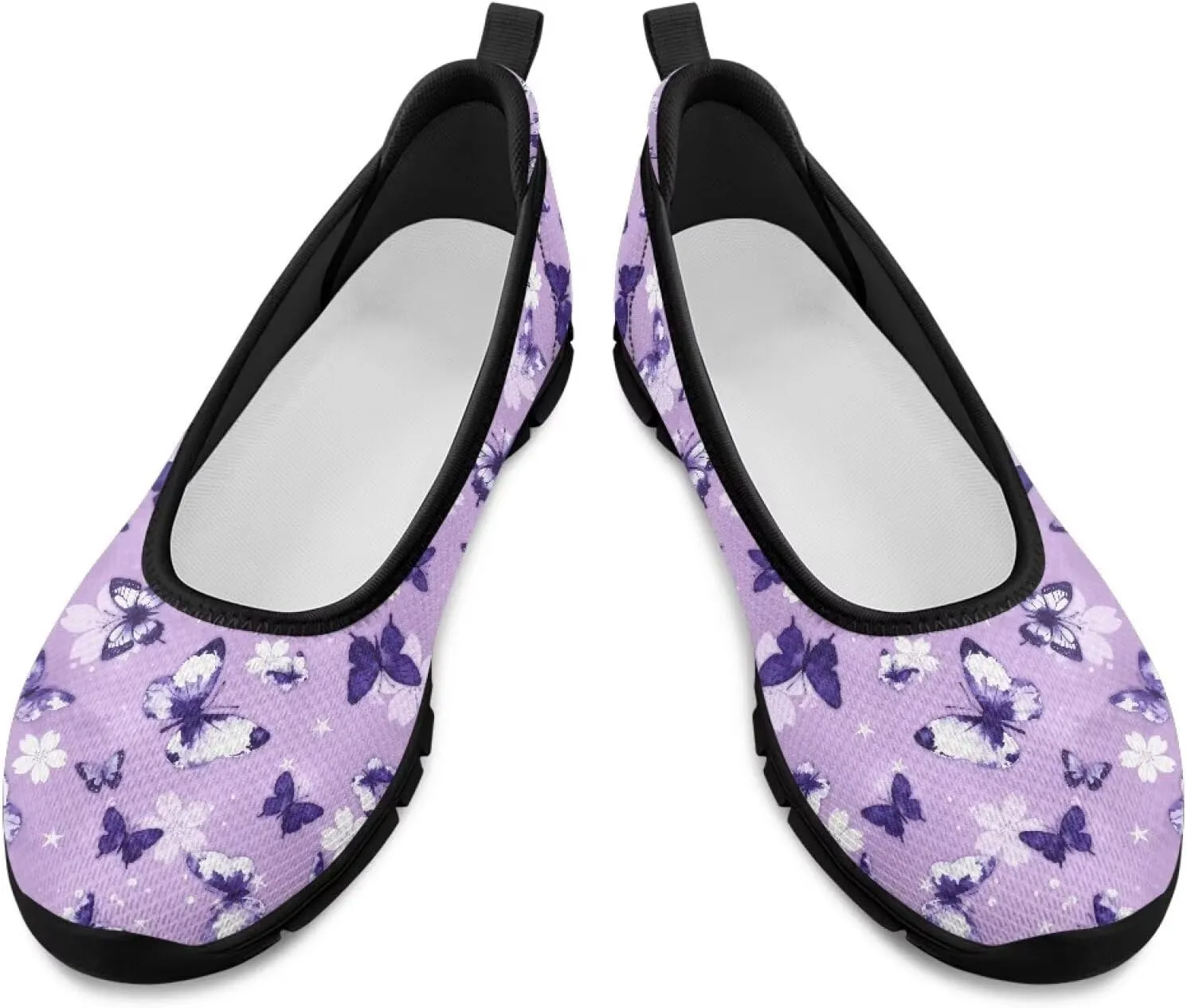 Women's Slip On Sneakers, Everyday Mesh Shoes, Non Slip Sole & Breathable Mesh, Lightweight & All-Day Comfort Black Sole