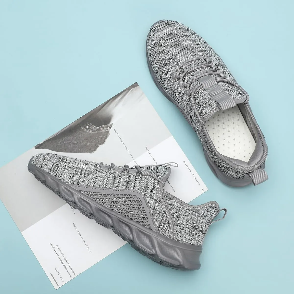Women's Slip on Tennis Shoes Walking Running Non Slip Sneakers Lightweight Breathable Casual Fashion Comfortable Athletic Gym Sports Sneakers