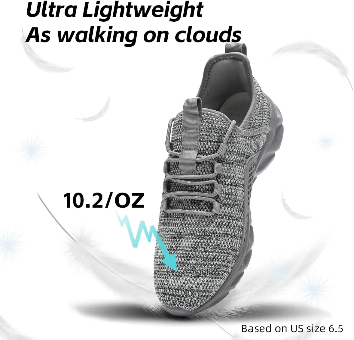 Women's Slip on Tennis Shoes Walking Running Non Slip Sneakers Lightweight Breathable Casual Fashion Comfortable Athletic Gym Sports Sneakers