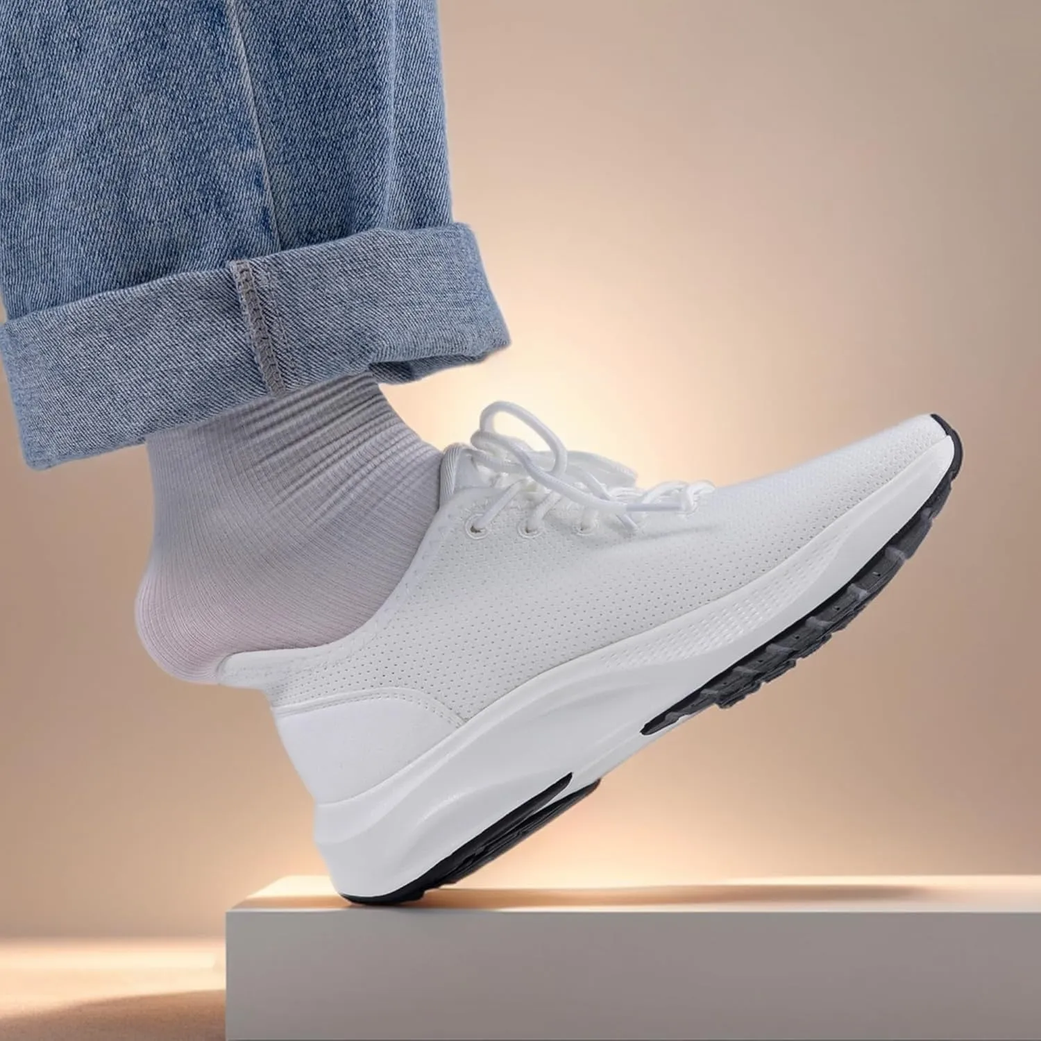 Women's Tennis Shoes,Comfortable Breathable Knit Slip On Sneakers, Convenient Shoes for Everyday and Travel