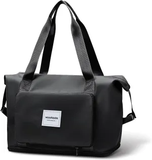 WOOMADA Foldable Travel Duffel, Weekender & Carry-On Bag with Expandable Space