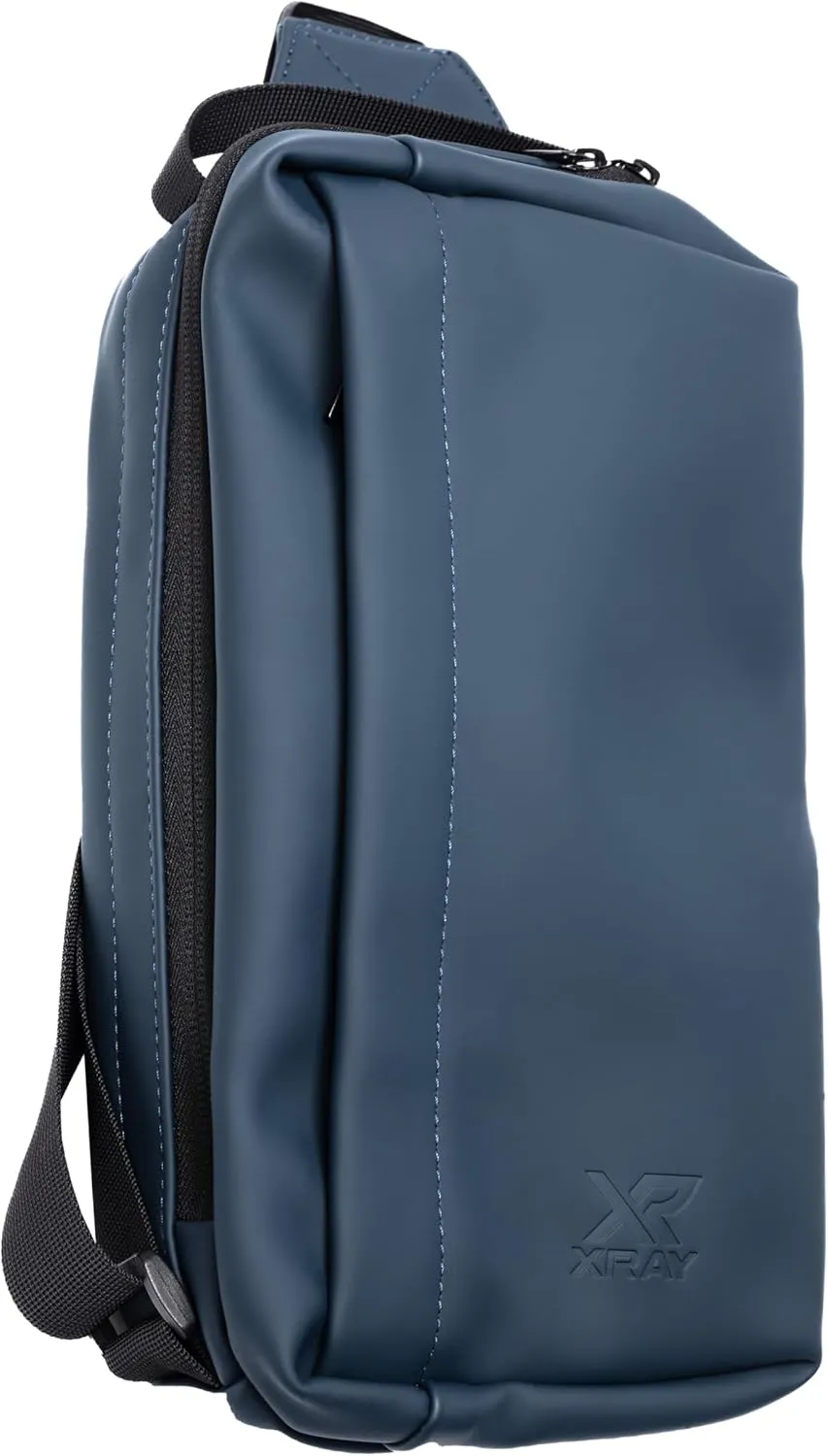 X RAY Men's Shoulder Bag Crossbody Backpack for Men, EDC PU Leather Sling Carry Bag for Travel, Work, Gym