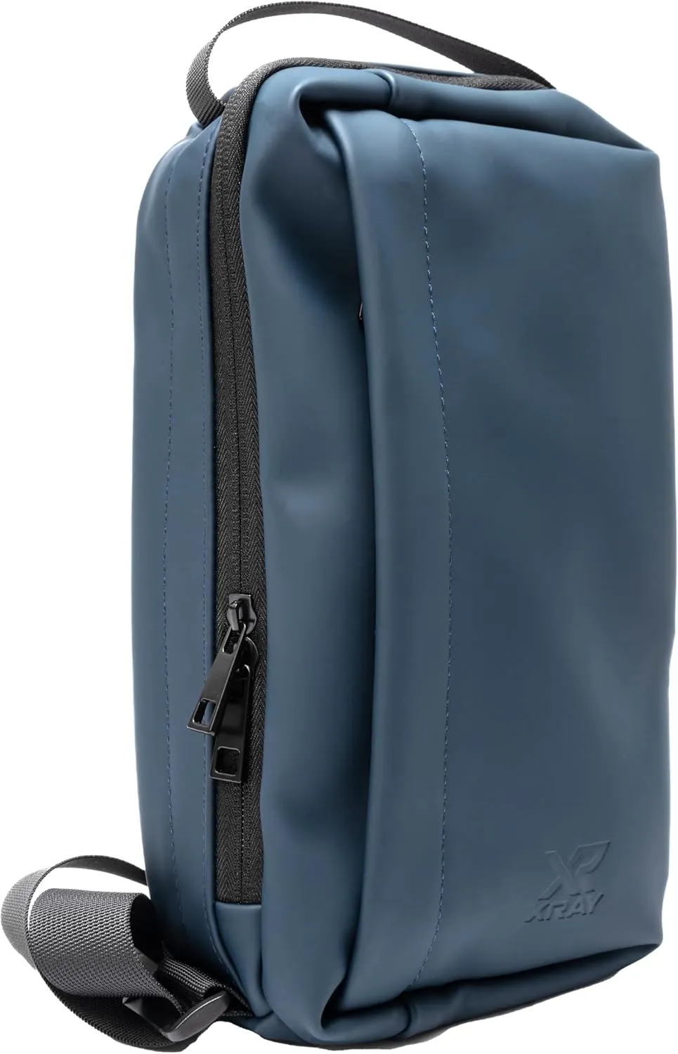 X RAY Men's Shoulder Bag Crossbody Backpack for Men, EDC PU Leather Sling Carry Bag for Travel, Work, Gym