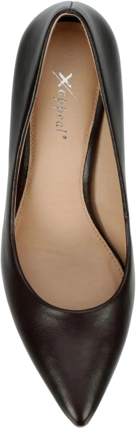 XAPPEAL Joya - Women's Slip-On Stilleto Pointed Closed Toe High Heel