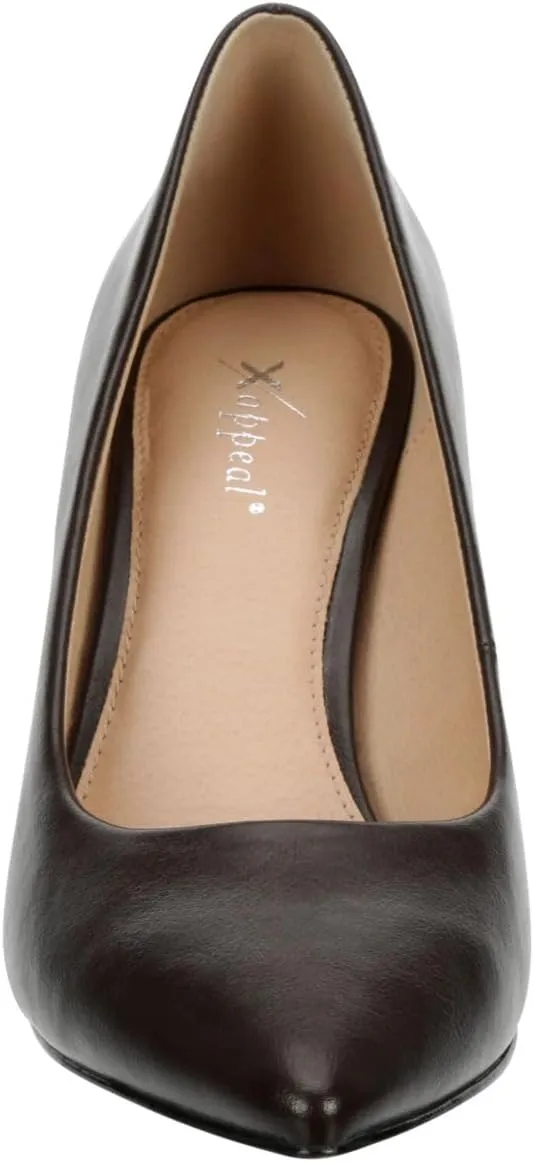 XAPPEAL Joya - Women's Slip-On Stilleto Pointed Closed Toe High Heel