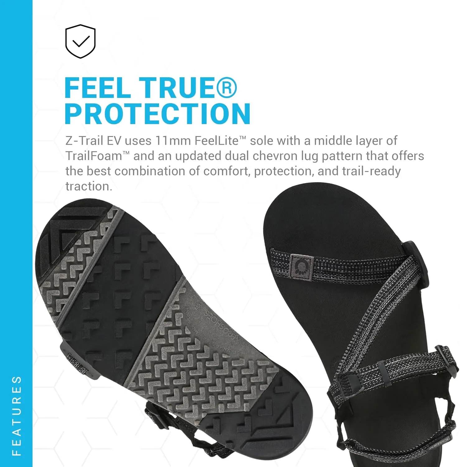 Xero Shoes Men's Z-Trail EV Barefoot Hiking Sandals