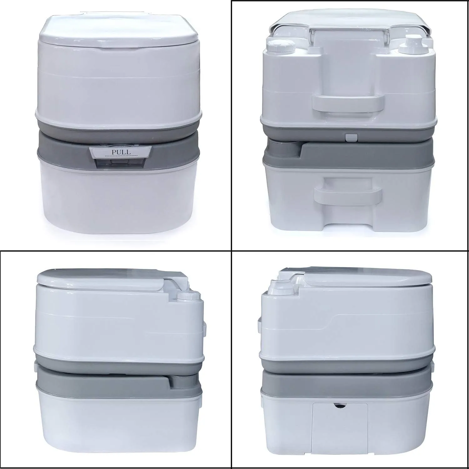 XKMT- Portable Toilet 24L 6 Gallon Flush Travel Camping Outdoor/Indoor Commode Potty [P/N: ET-TOILET002-24L]