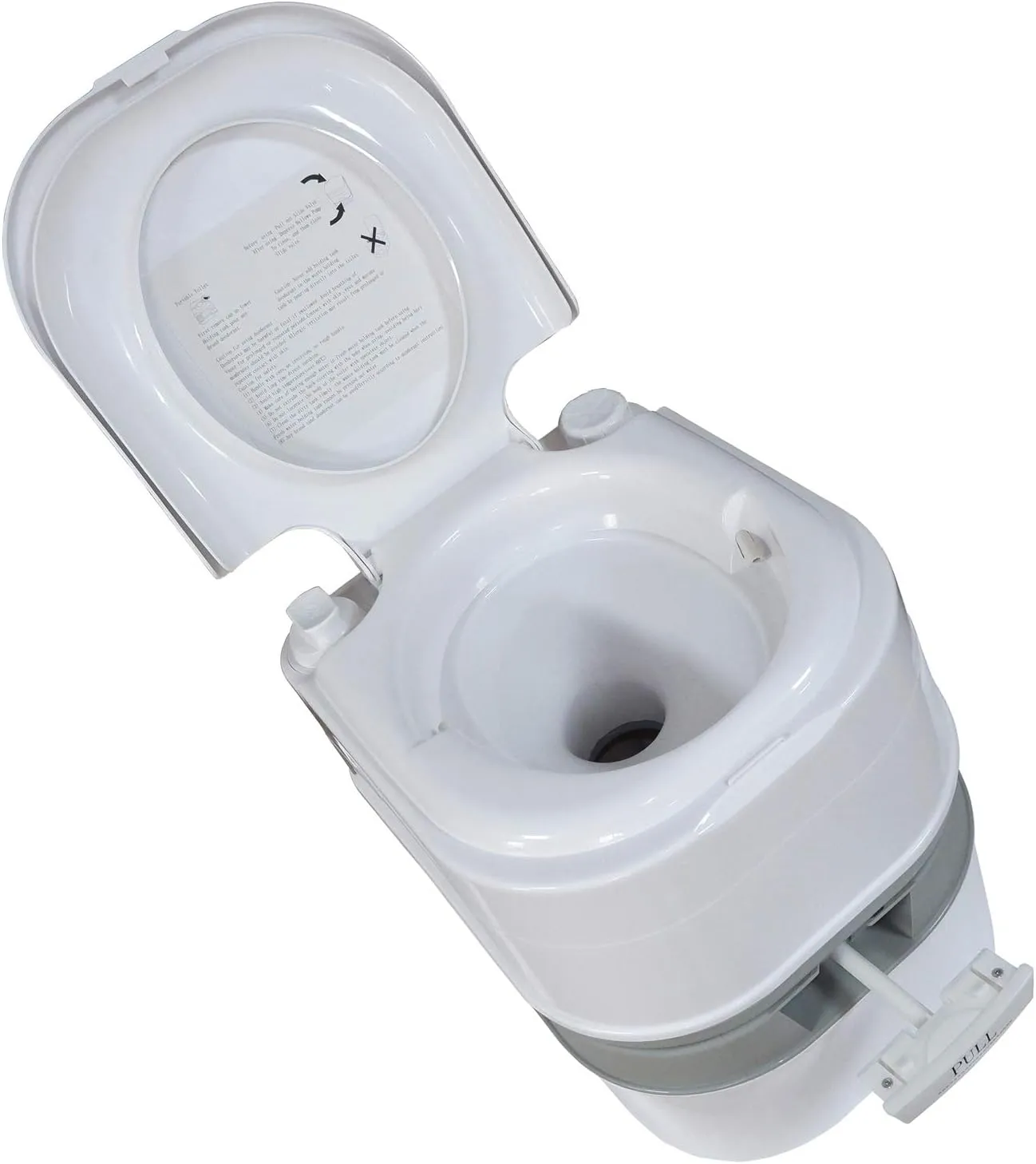 XKMT- Portable Toilet 24L 6 Gallon Flush Travel Camping Outdoor/Indoor Commode Potty [P/N: ET-TOILET002-24L]