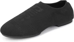YKXLM Women's Jazz Dance Shoes Leather Professional Ballroom Salsa Practice Performance Dance Shoes,Model JS359