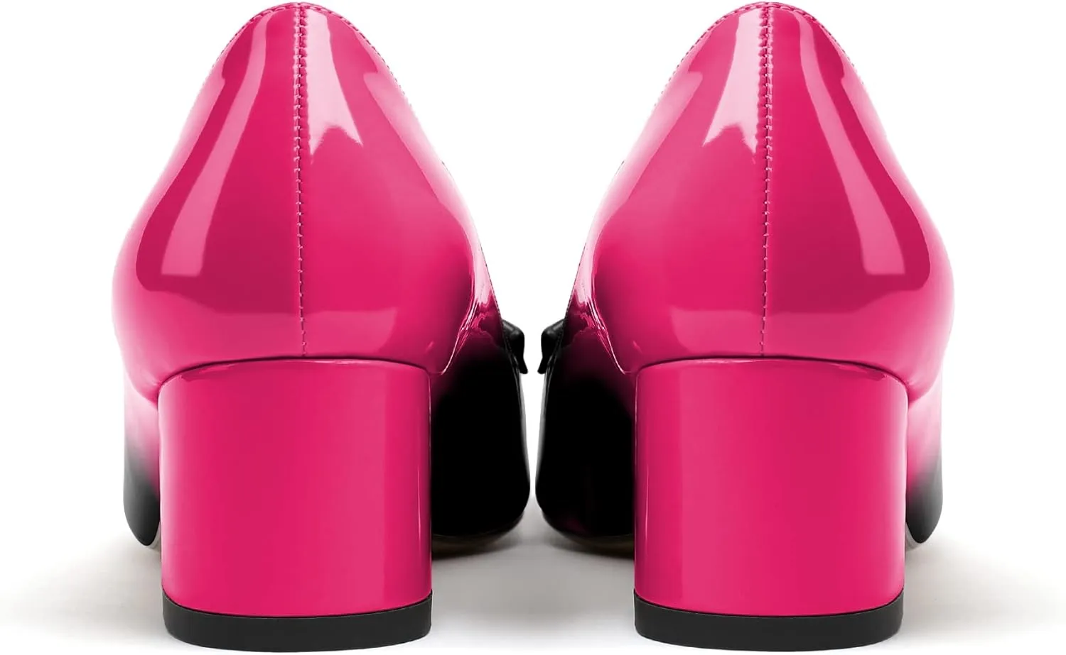 Zamikoo Women's Block Heel Pumps Low Heel Slip On Pointy Toe Wedding Dress Shoes US Size 5-13
