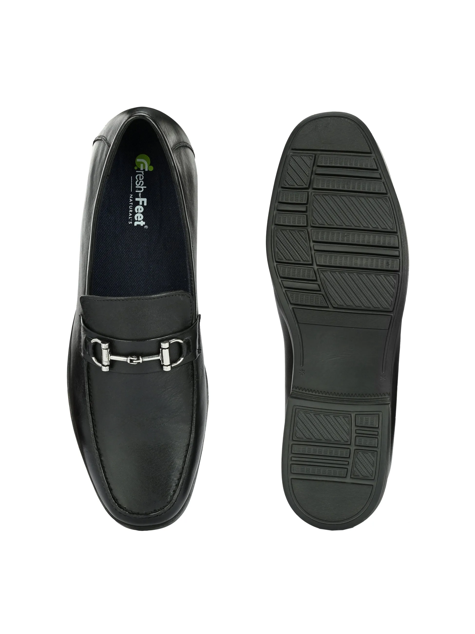 Zane Black Formal Slip-on Shoes For Men