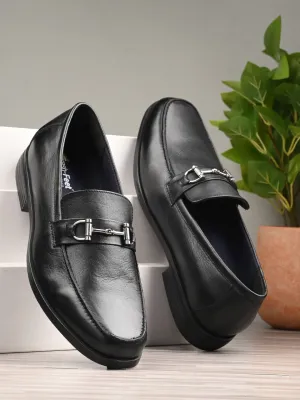 Zane Black Formal Slip-on Shoes For Men